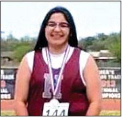 Hart Girls Track State Qualifier – Mia Lopez, Shot Put, 2nd place.