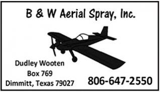 Aerial spray and weed control.