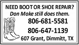 Boot and shoe repair.